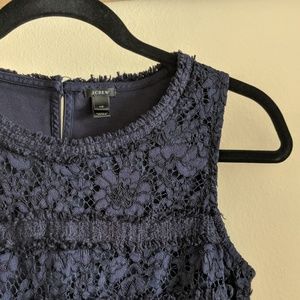 J. Crew - Navy Lace Tank